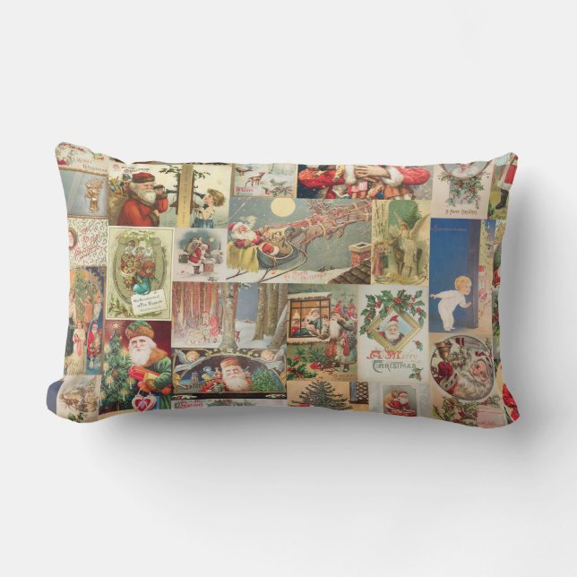 Cojín Lumbar Modelo del día de fiesta de las tarjetas de (Anverso)