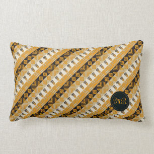 Cojín Lumbar modelo tribal africano étnico de las rayas