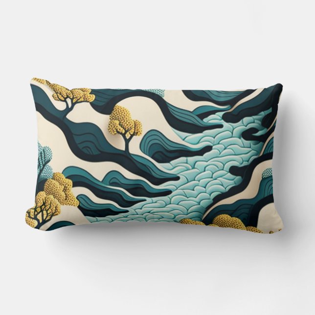 Cojín Lumbar Modern Landscape (Anverso)