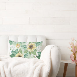 Cojín Lumbar Modern  Sunflowers Winter pattern