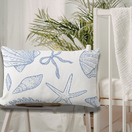 Cojín Lumbar Modern Under The Sea You Soon Blue Baby Shower