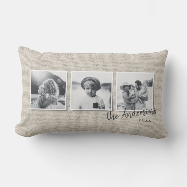 Cojín Lumbar Moderna decoración sencilla y sencilla de fotos en (Anverso)