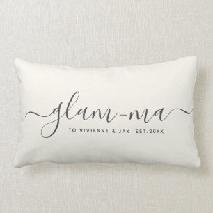 Cojín Lumbar Moderna mamá Glam guión Moda Fun Abuela Minimali