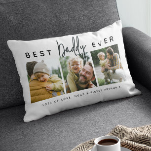 Cojín Lumbar Moderno Personalizado Mejor Papá del Mundo 3 Fot