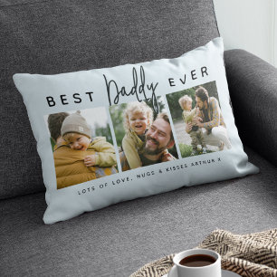 Cojín Lumbar Moderno Personalizado Mejor Papá del Mundo   3 Fot