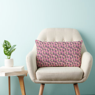 Cojín Lumbar Modernos Navidades de diseño floral elegante