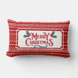 Cojín Lumbar Modernos Navidades de patrones sin brillo