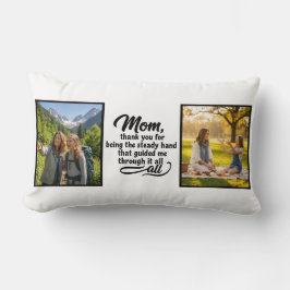 Cojín Lumbar Mom Steady Hand Guided Me Brush Script 2 Photo