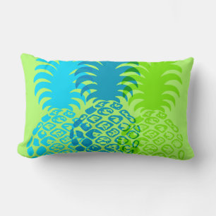 Cojín Lumbar Momona Pineapple Hawaiana Tropical Reversible