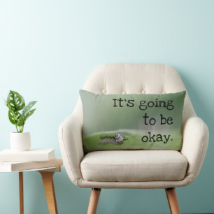 Cojín Lumbar Monarch Caterpillar: Va a estar bien