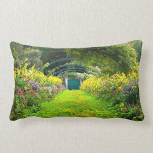 Cojín Lumbar Monet's Grande Allee, jardín de Monet, Francia