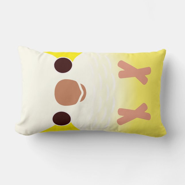 Cojín Lumbar Monk Parakeet (Lutino) (Anverso)