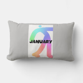 COJÍN LUMBAR MONOGRAM MES DE ENERO INICIAL