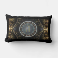 Monograma de fractal metálico Ornate Steampunk