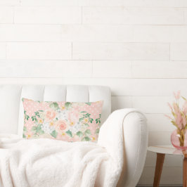 Cojín Lumbar Monograma Eucalyptus Rústico Floral Sage Verde