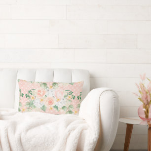 Cojín Lumbar Monograma Eucalyptus Rústico Floral Sage Verde