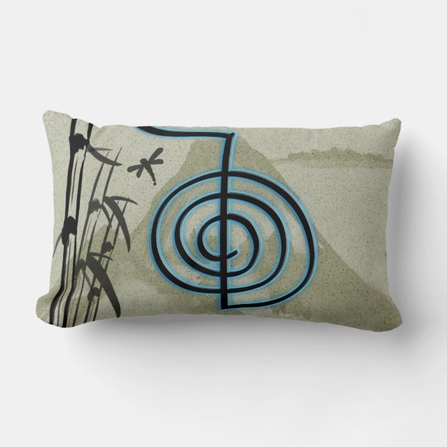 Cojín Lumbar Montaña de Cho Ku Rei Reiki (Anverso)