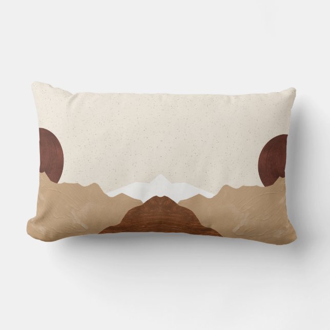 Cojín Lumbar Montaña Mirrored (Anverso)