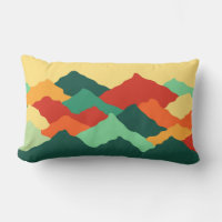 Montañas africanas de colores resumen arte de la n