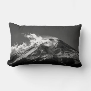 Cojín Lumbar Monte Fuji en blanco y negro