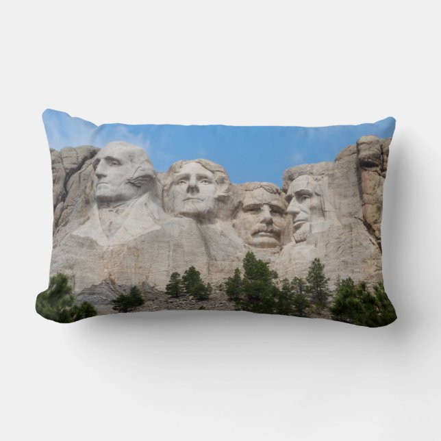 Cojín Lumbar Monte Rushmore en la primavera (Anverso)