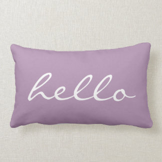 Cojín Lumbar Morado Hola