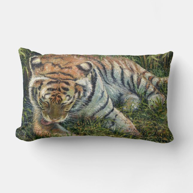 Cojín Lumbar "Morning Grooming" (Anverso)