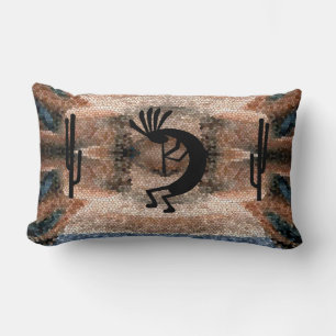 Cojín Lumbar Mosaico del desierto de Kokopelli