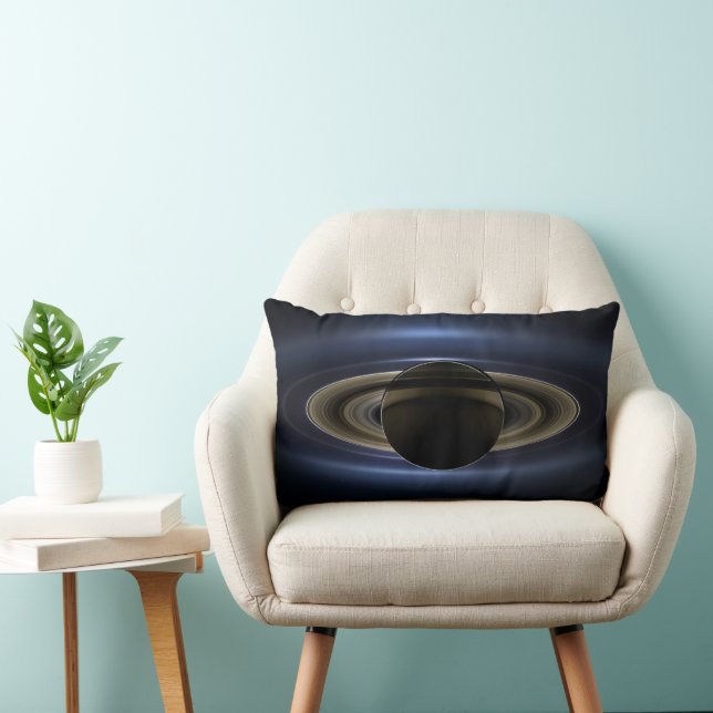 Cojín Lumbar Mosaico Del Sistema Saturno Retroiluminado Por El  (Silla)