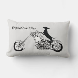 Cojín Lumbar Motociclista Dachshund Chopper