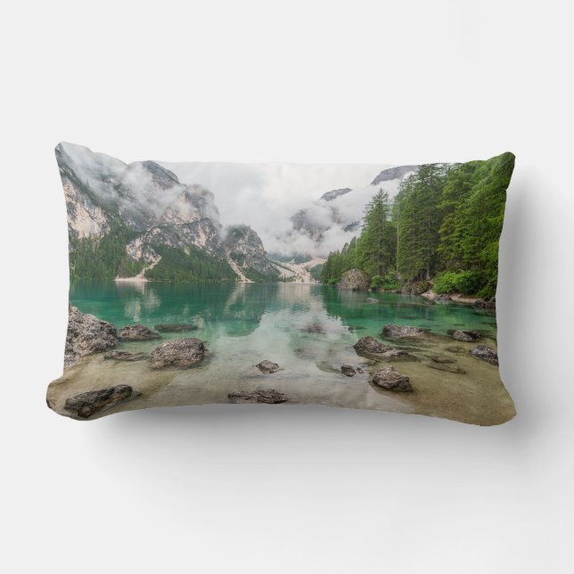 Cojín Lumbar Mountain Lake View (Anverso)