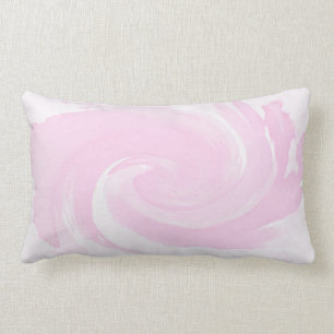 Cojín Lumbar Movimientos espirales rosados del cepillo de la