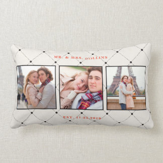 Cojín Lumbar Mr. y Mrs. Multi Photo Pillow