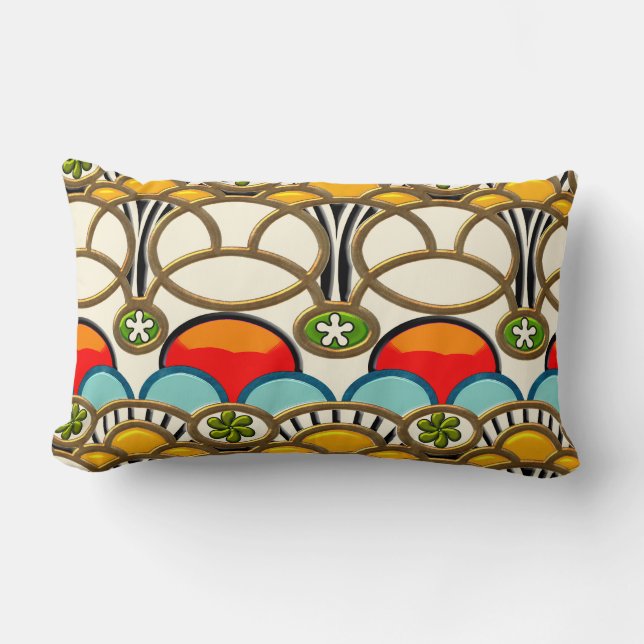 Cojín Lumbar Mucha y acantilado (almohada de 21 x 13 pulgadas) (Anverso)