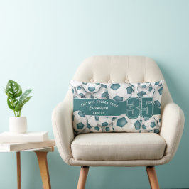 Cojín Lumbar Muchos balones de fútbol colores equipo regalos de