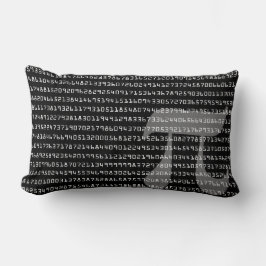 Cojín Lumbar Muchos dígitos de la constante matemática de Pi Lu