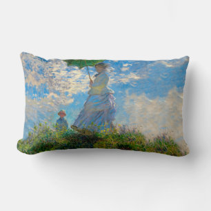 Cojín Lumbar Mujer Monet Paraguas Impresionismo