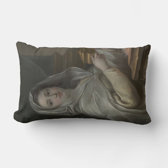 Cojín Lumbar Mujer retratada como una Virgen Vestal (Antigua Ro (Anverso)