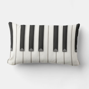 Cojín Lumbar Música de Piano Keys sobredimensionada realista