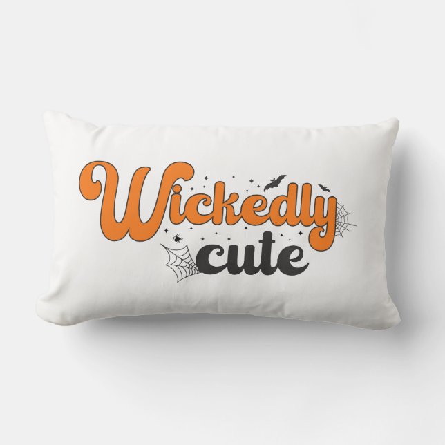 Cojín Lumbar Muy lindo - patrón para la mágica noche de Hallowe (Anverso)