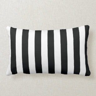 Cojín Lumbar Mydeas   Bandas gruesas en blanco y negro