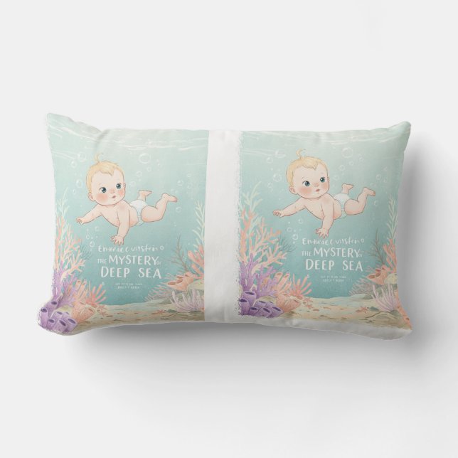 Cojín Lumbar Mystic Depths Baby Art Print (Anverso)