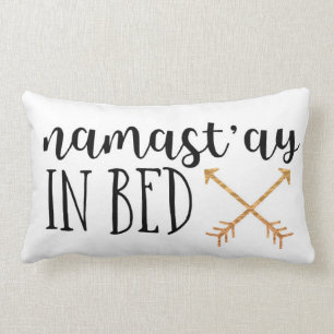 Cojín Lumbar "Namast'ay en cama "