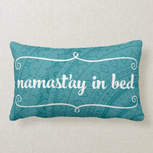 Cojín Lumbar Namaste Mandala Funny Cita PERSONALIZABLE Pillow