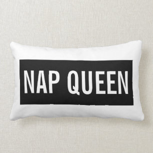 Cojín Lumbar Nap queen blanco negro