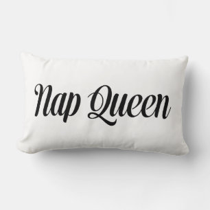 Cojín Lumbar Nap Queen Typography