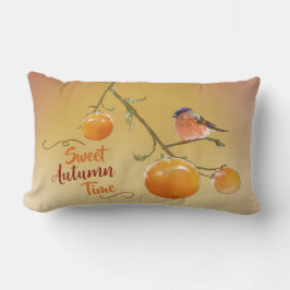 Cojín Lumbar Naranja de otoño dulce Persimmon Fruits y Lumba de
