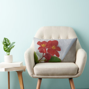 Cojín Lumbar Naranja Rojo Con Amarillo