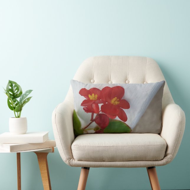 Cojín Lumbar Naranja Rojo Con Amarillo (Silla)