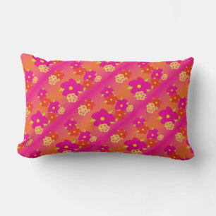 Cojín Lumbar Naranja Rosa Y Amarillo